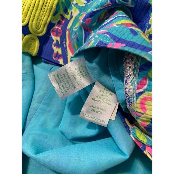 Lilly Pulitzer Womens Delia Paisley Toucan Floral Shift Dress Size O - Picture 9 of 13